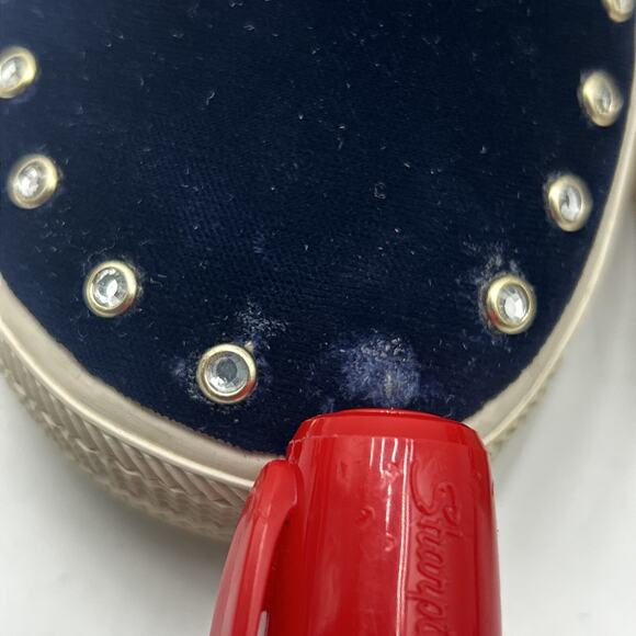 ASH Blue Velvet Stud JESSICA Platform Sneaker Loafer EU Size 40 - Picture 8 of 9